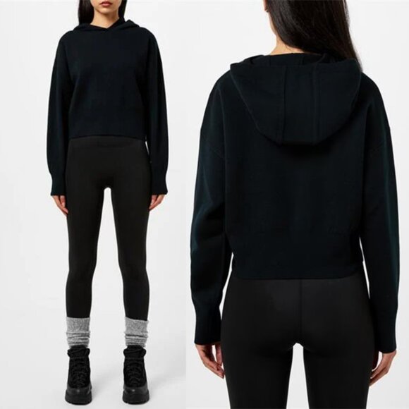 NWT Canada Goose Holton Hoody Sweatshirt In Black Sz Medium Wool Blend - Picture 1 of 8